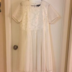 Like New White Embroidered/Lace Dress